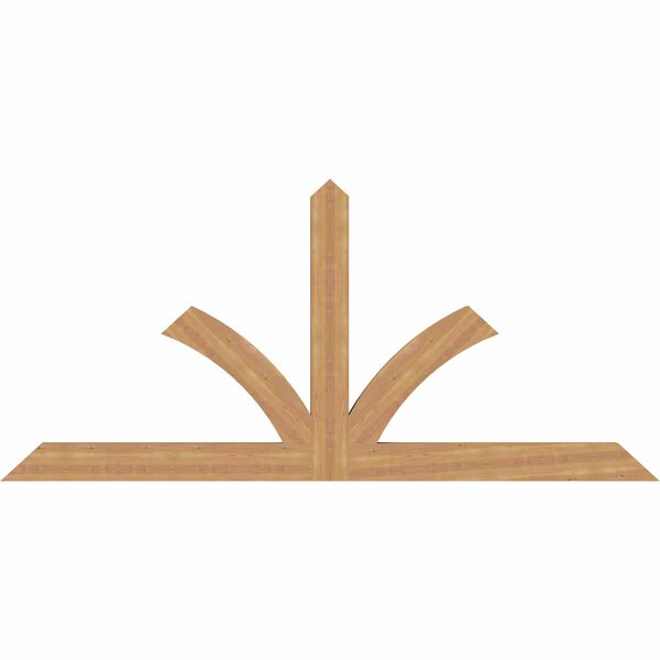 Ekena Millwork Richland Timber Gable Bracket, Western Red Cedar, 96"W x 44"H x 3 1/2"D x 5 1/2"F, 11/12 Pitch GBW096X44X0406RIC00SWR - main